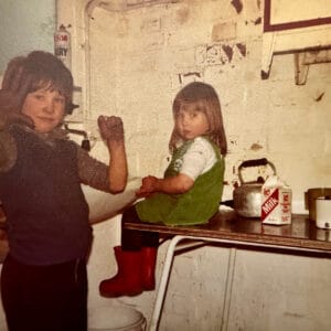 Robert & Helen getting stuck in from an early age. Knaresborough Engineering Yorkshire