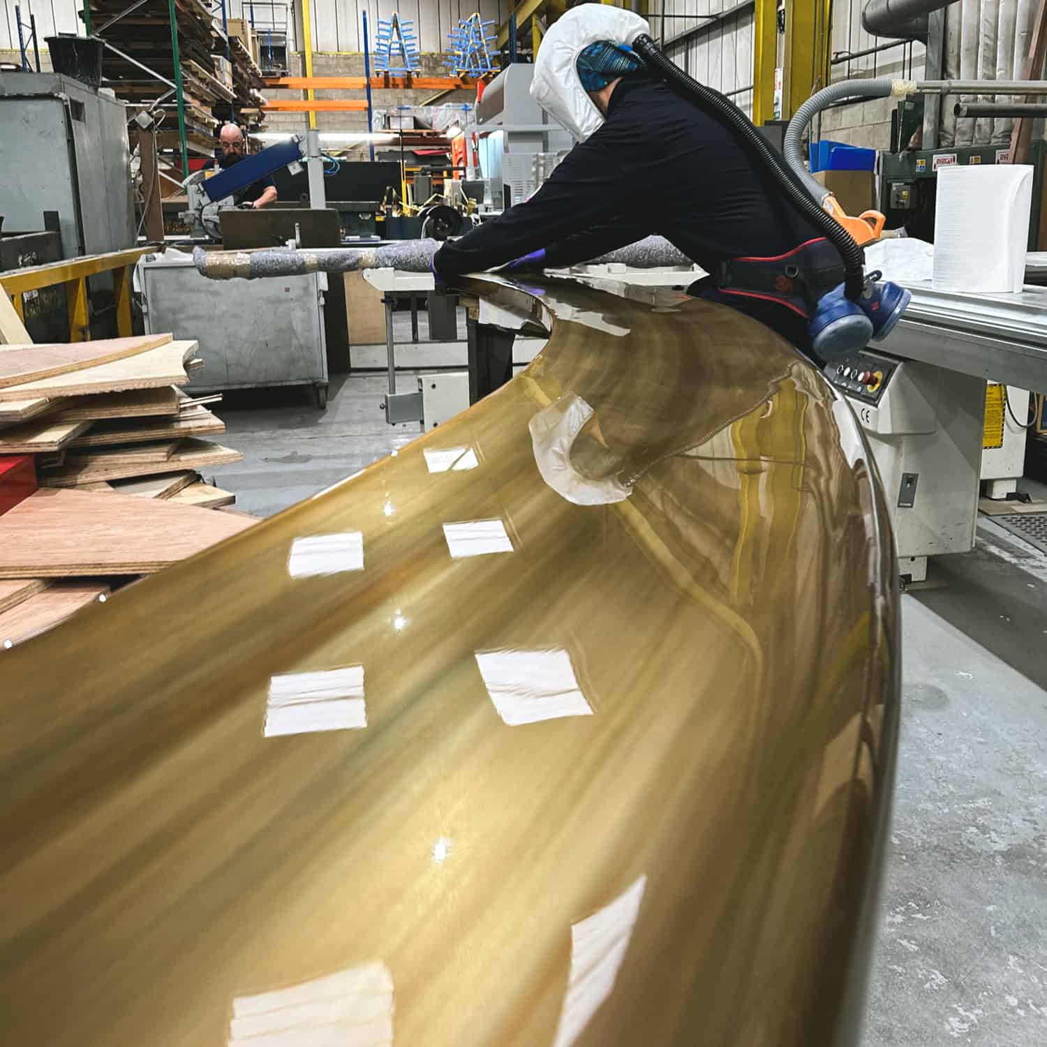 Patinating a clients f/i  Brass worktopKnaresborough Engineering Yorkshire Knaresborough Engineering Yorkshire