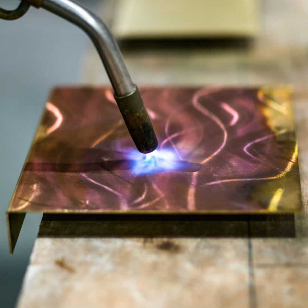 Sampling finishes for a hotel reception counter Knaresborough Engineering Yorkshire Matrix 19 Knaresborough Engineering (Yorkshire) Limited